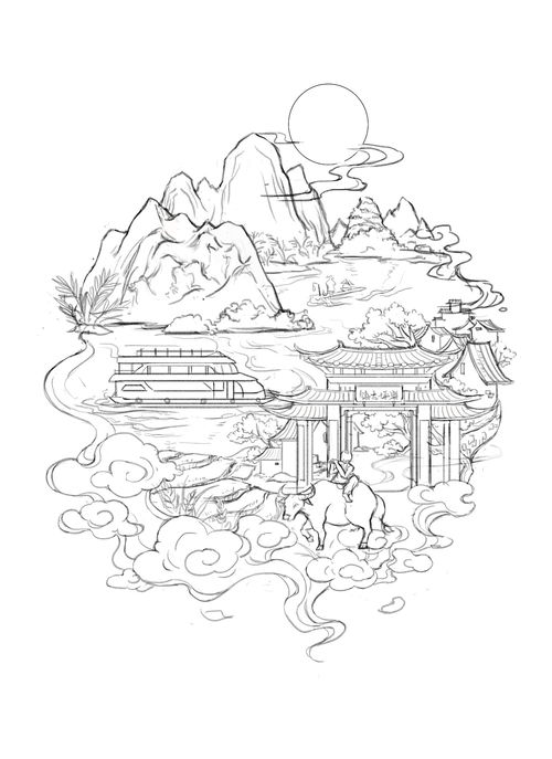 印象桂林 插畫藝術(shù)與文化傳播的完美交融